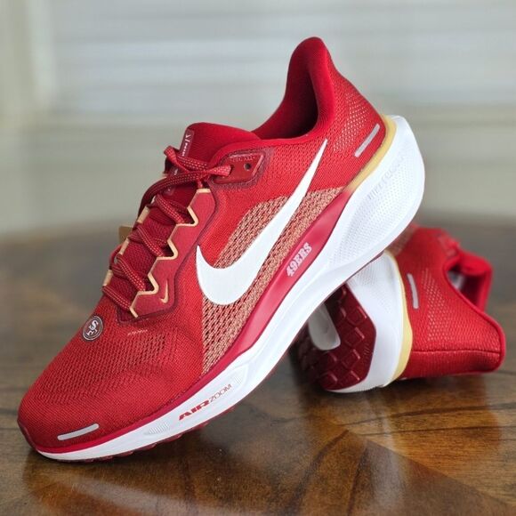 Nike Zoom Pegasus 41 NFL San Francisco 49ers Team Issued PE Men's 9.5 FZ5070-600 - Picture 1 of 16
